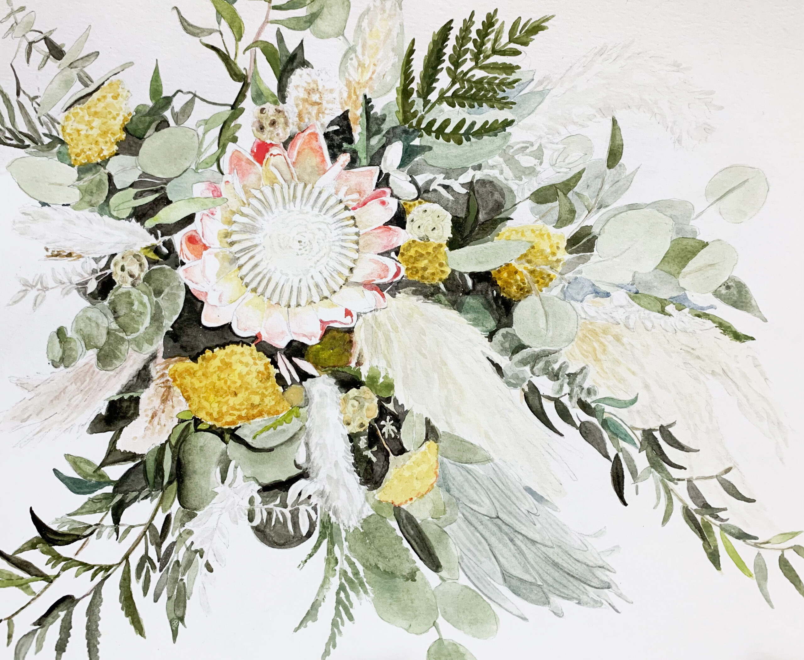 Adult Watercolor Botanicals Fall Class