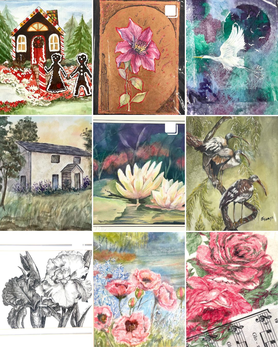 Unframed Art by Gladys Thays (12x16" - 16x20")