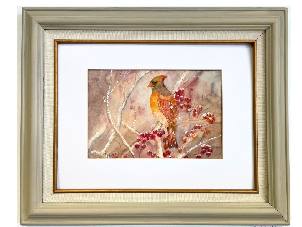 Cardinal with Berries