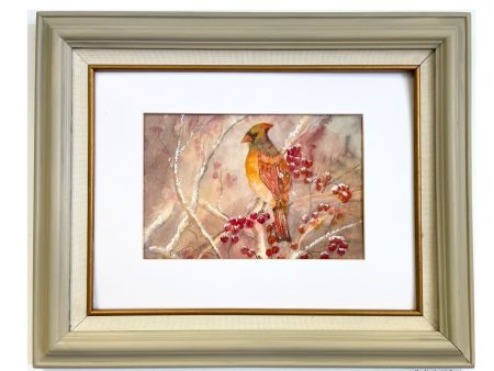 Cardinal with Berries